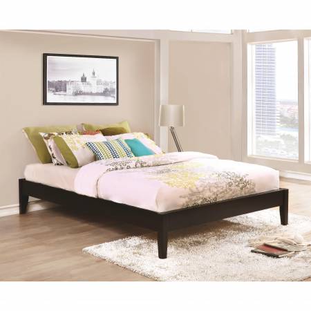 Hounslow Queen Platform Bed in Cappuccino Finish